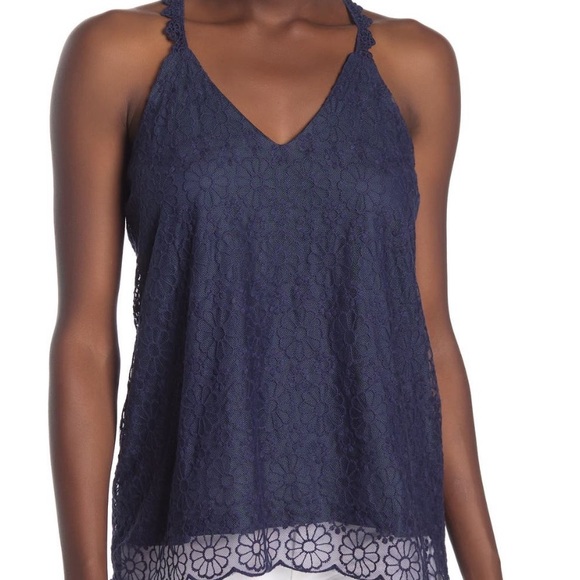 Forgotten Grace V-Neck Floral Lace Tank Top - Picture 4 of 5